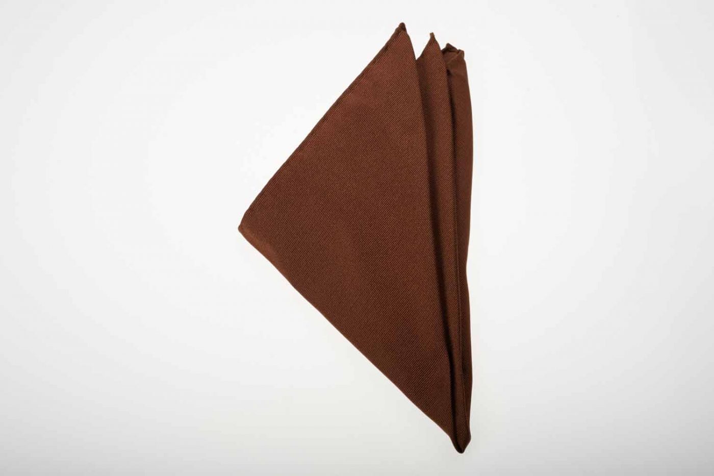 Pochette καφέ μονόχρωμο, Μετάξι 100% 1 Pochette καφέ μονόχρωμο, Μετάξι 100%