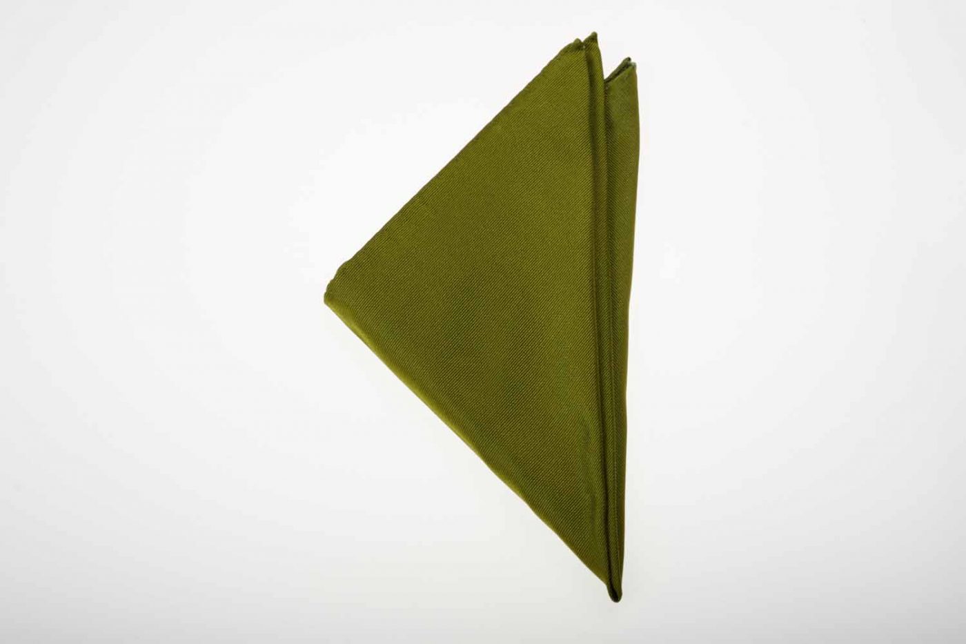 Pochette λαδί μονόχρωμο, Μετάξι 100% 1 Pochette λαδί μονόχρωμο, Μετάξι 100%