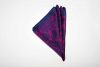Pochette μπλε με φούξια λαχούρι, Μετάξι 100% 1 Pochette μπλε με φούξια λαχούρι, Μετάξι 100%