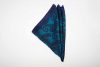 Pochette μπλε με γαλάζιο λαχούρι, Μετάξι 100% 1 Pochette μπλε με γαλάζιο λαχούρι, Μετάξι 100%
