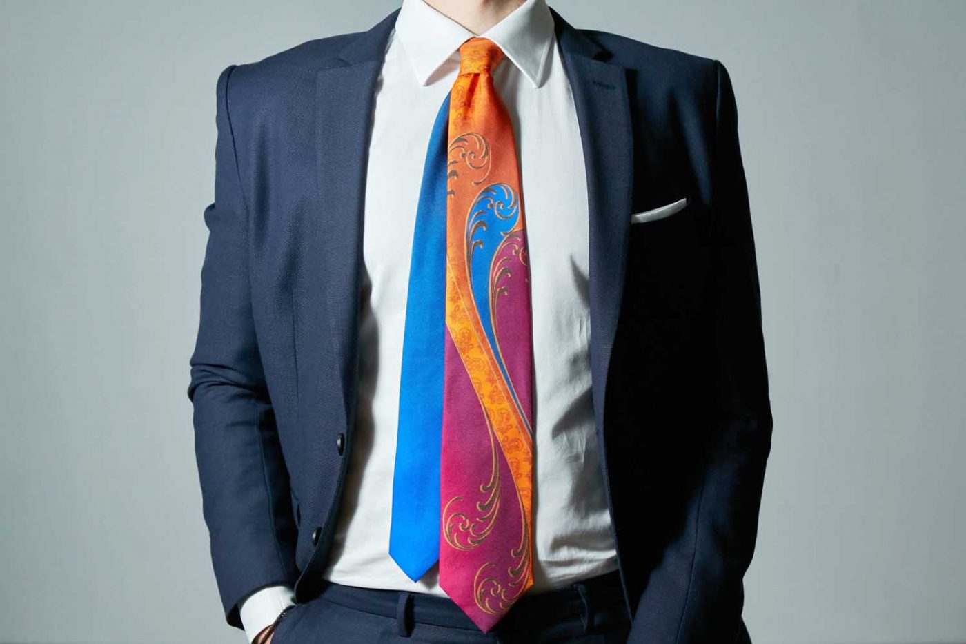 Γραβάτα "Ultra Rose", Double sided, Μετάξι 100%