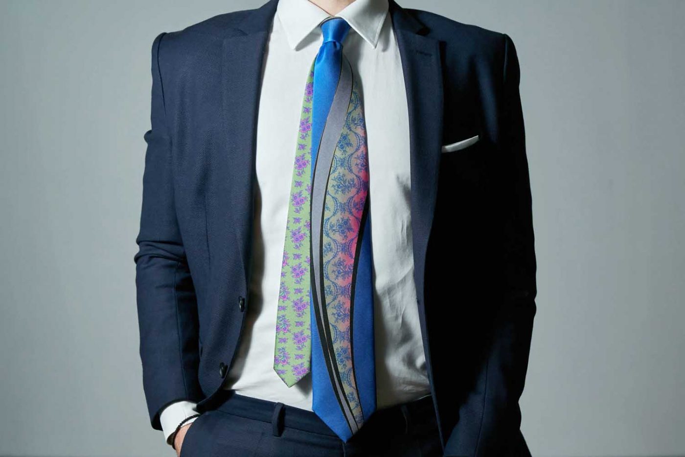 Γραβάτα fantasy, Double sided, Μετάξι 100%