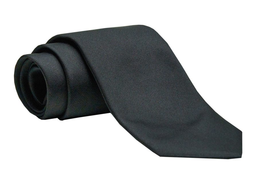 Γραβάτα μαύρη μονόχρωμη