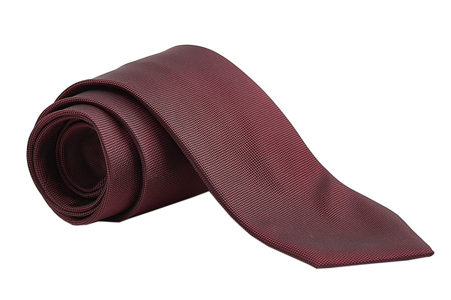 Γραβάτα burgundy, Μετάξι 100%