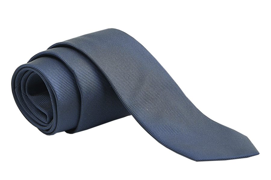 Γραβάτα μπλε μαρέν 7cm, Μετάξι 100%