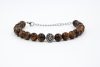 BRAC742 Βραχιόλι tiger's eye με λιονταράκι