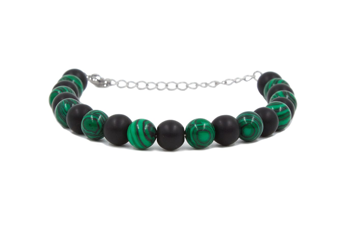 BRAC840 Βραχιόλι πράσινο με μαύρο