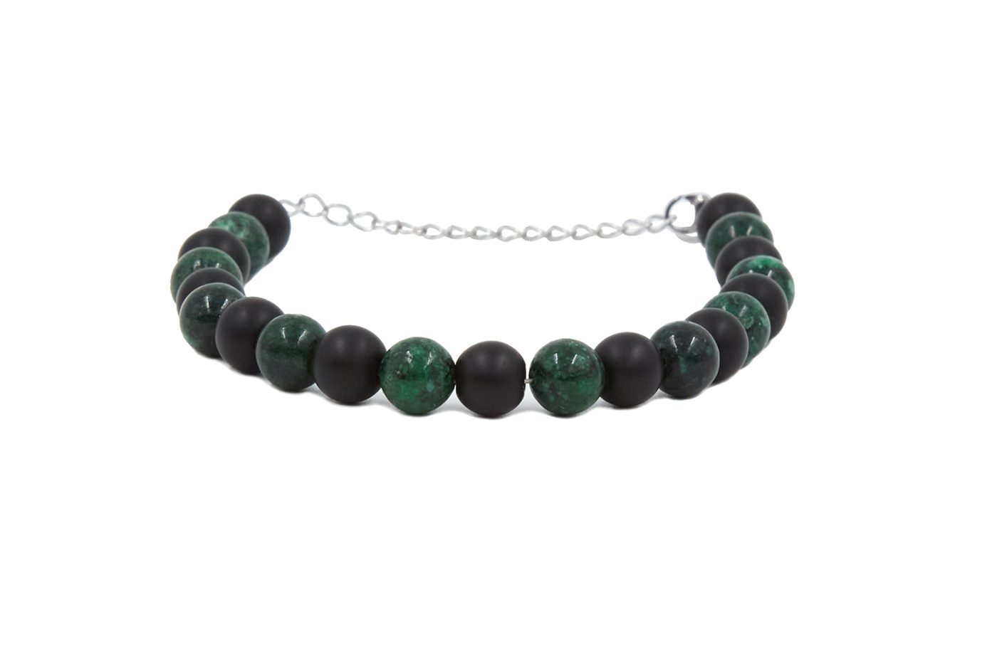 BRAC838 Βραχιόλι πράσινο και μαύρο