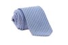 WOOL508 Γραβάτα γαλάζια ριγέ, Μαλλί 100%