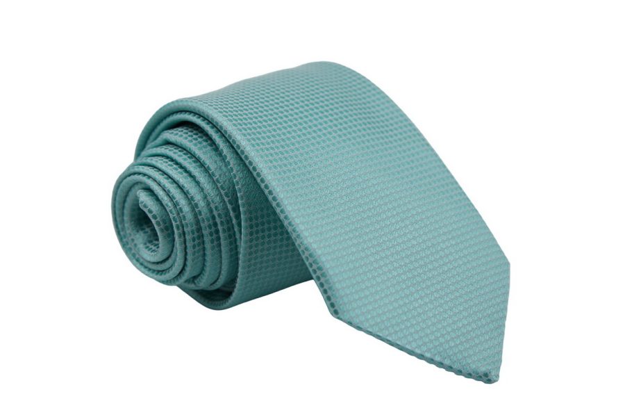 Γραβάτα σε χρώμα μέντας 8cm, Μετάξι 100%