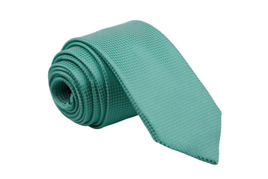 Γραβάτα τυρκουάζ 7cm, Μετάξι 100%
