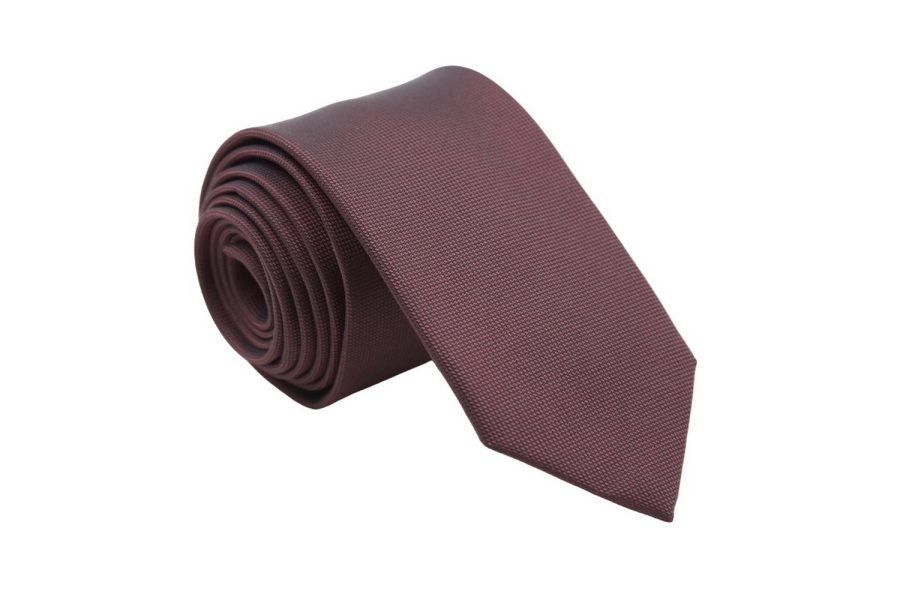 Γραβάτα μπορντό μονόχρωμη, 7cm
