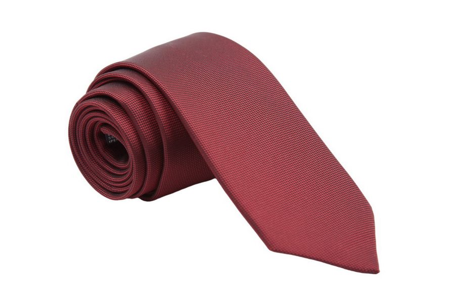 Γραβάτα burgundy μονόχρωμη, 7cm