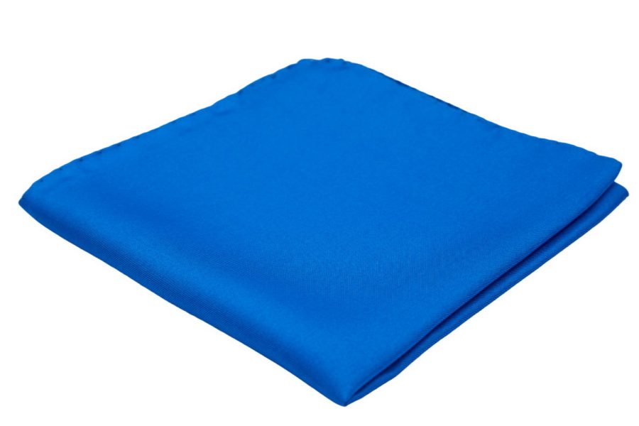Μαντήλι τσέπης blue electric / απαλό μετάξι 100%