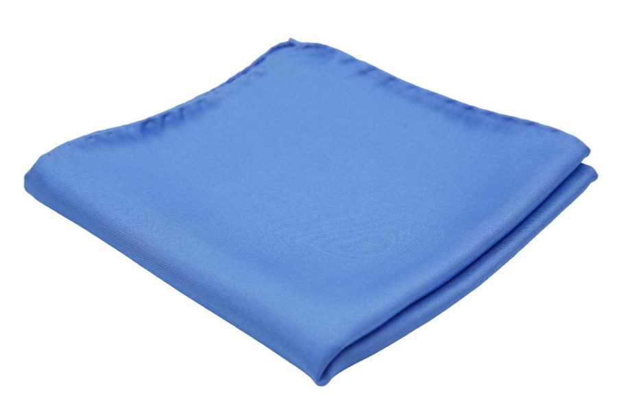 Μαντήλι τσέπης γαλάζιο / απαλό μετάξι 100%