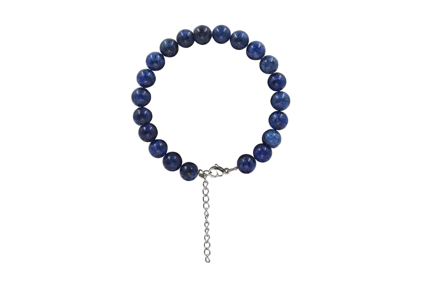 BRACEL0144 Βραχιόλι jade μπλε