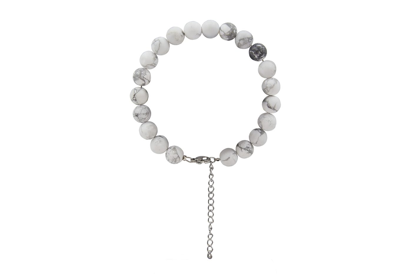 BRACEL0140 Βραχιόλι jade λευκό