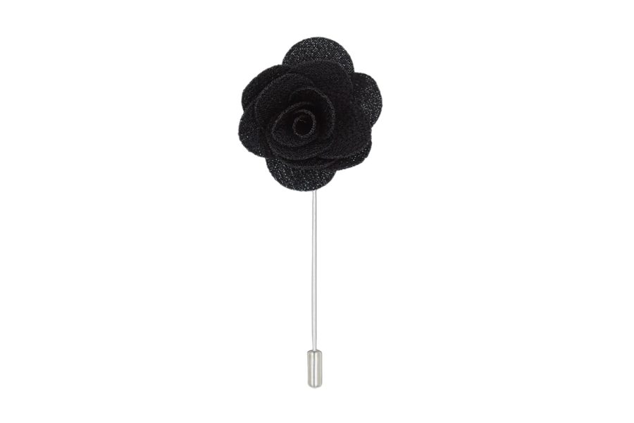 Καρφίτσα πέτου | μαύρο λουλούδι