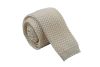 KNITT163 Πλεκτή γραβάτα cream