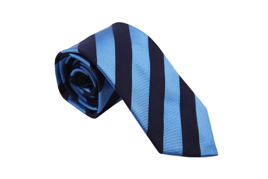 Γραβάτα μπλε / γαλάζιο μετάξι 100%