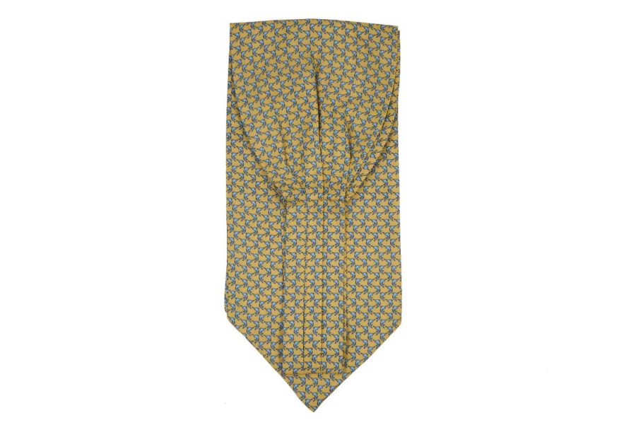 Φουλάρι Ascot I Κίτρινο με δελφίνια
