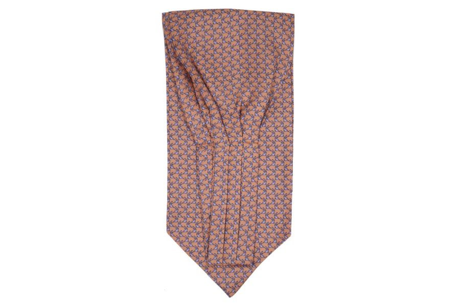 Φουλάρι Ascot / Σομόν με δελφίνια