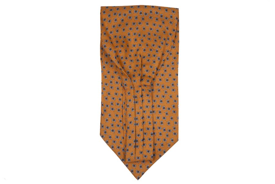 Φουλάρι Ascot / Πορτοκαλί με πεταλούδες
