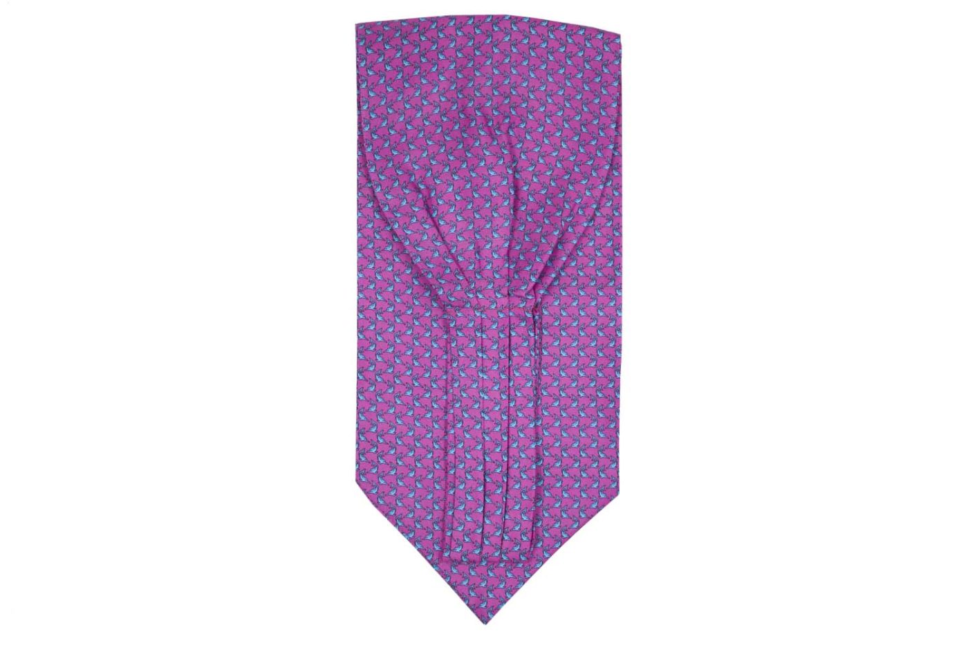 Φουλάρι Ascot / Φούξια με δελφίνια