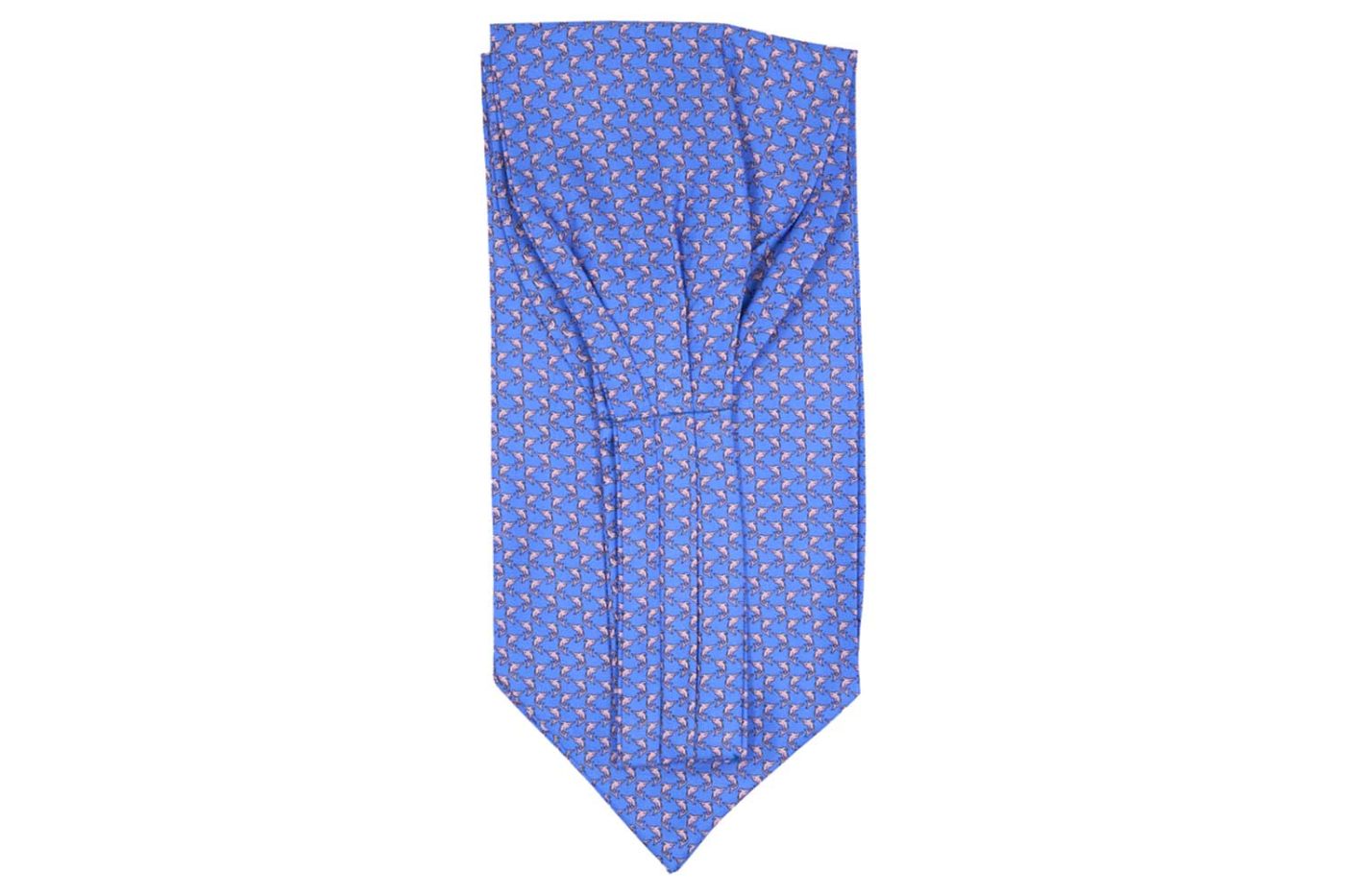 Φουλάρι Ascot / Μπλε με δελφίνια