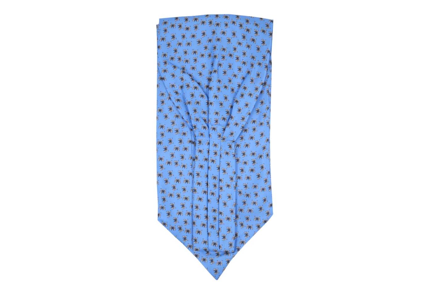Φουλάρι Ascot / Γαλάζιο με πεταλούδες