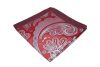 Μαντήλι τσέπης κόκκινο / γκρι λαχούρια