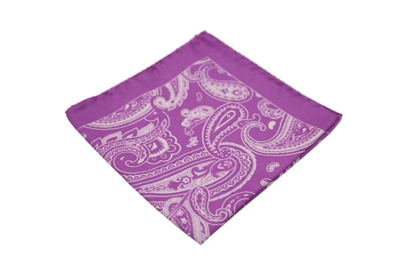 Μαντήλι τσέπης μωβ / λευκά λαχούρια