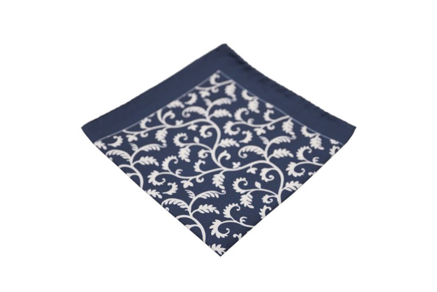 Μαντήλι τσέπης μπλε / λευκά λαχούρια