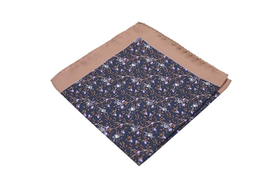 Μαντήλι τσέπης μπλε / καφέ / γκρι / μωβ