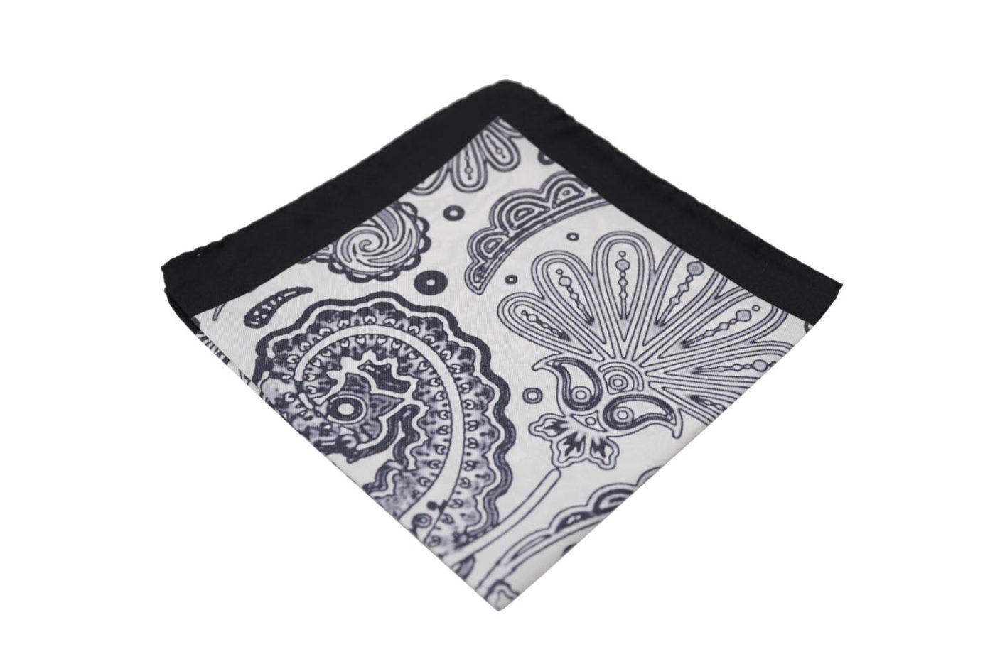 POCH312 Μαντήλι τσέπης λευκό / λαχούρια