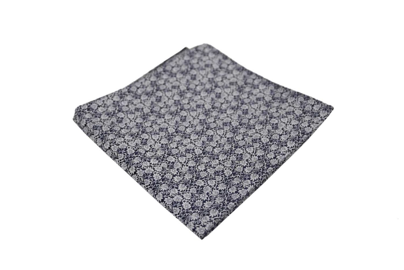 Μαντήλι τσέπης μαύρο / γκρι λουλούδια