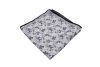 Μαντήλι τσέπης λευκό / μαύρα λουλούδια