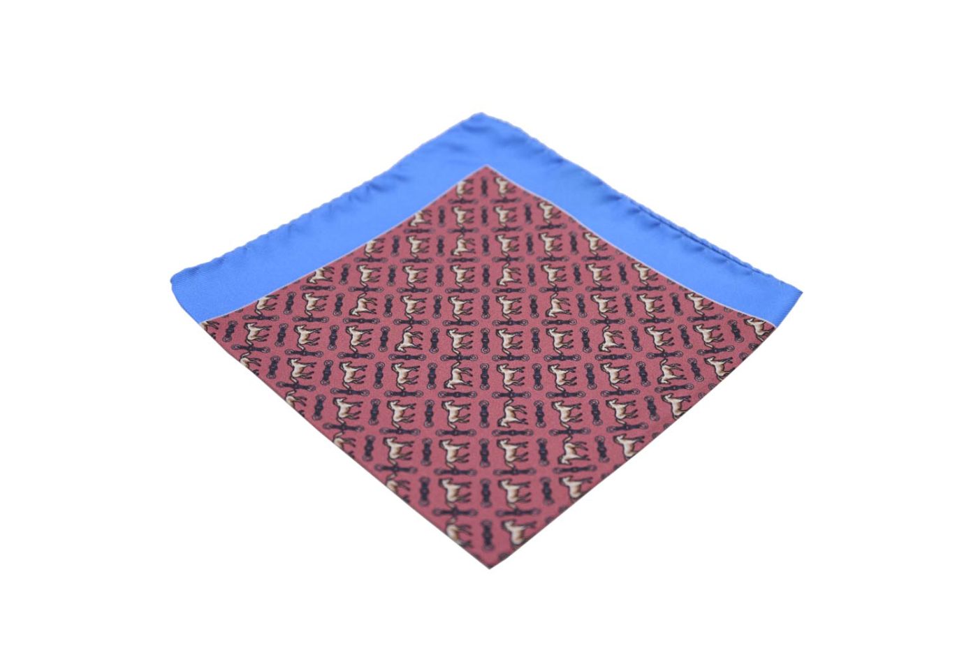 Μαντήλι τσέπης ροζ / άλογα