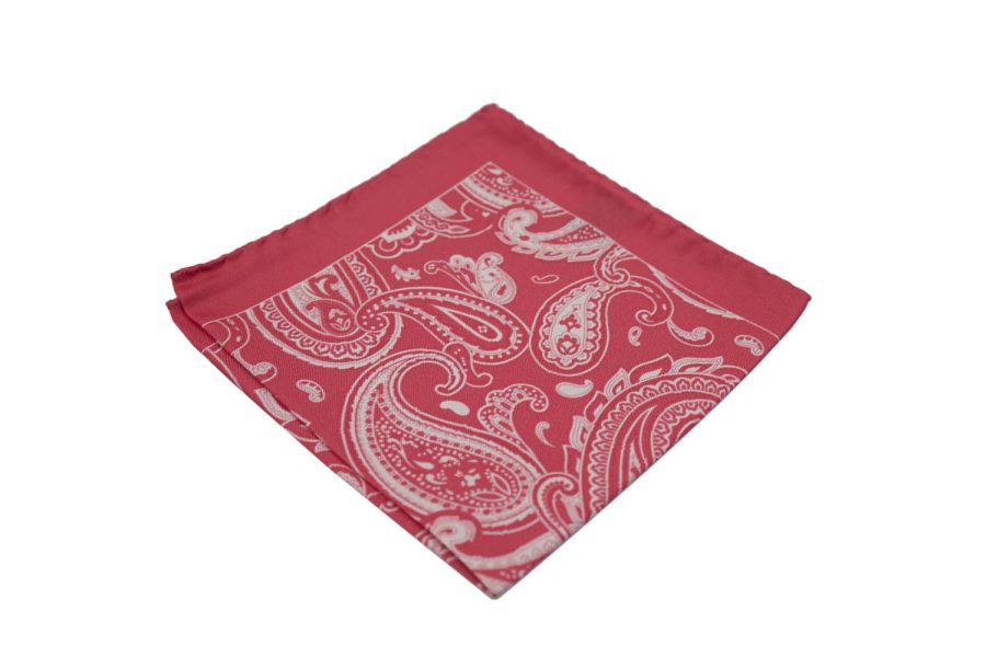 Μαντήλι τσέπης κοραλί / λαχούρια