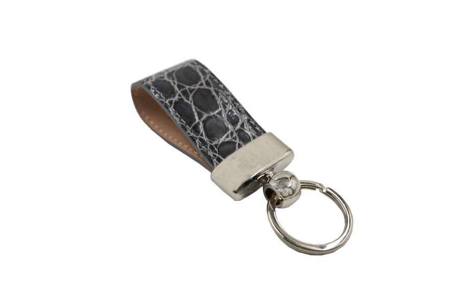 Δερμάτινο μπρελόκ / γκρι σκούρο