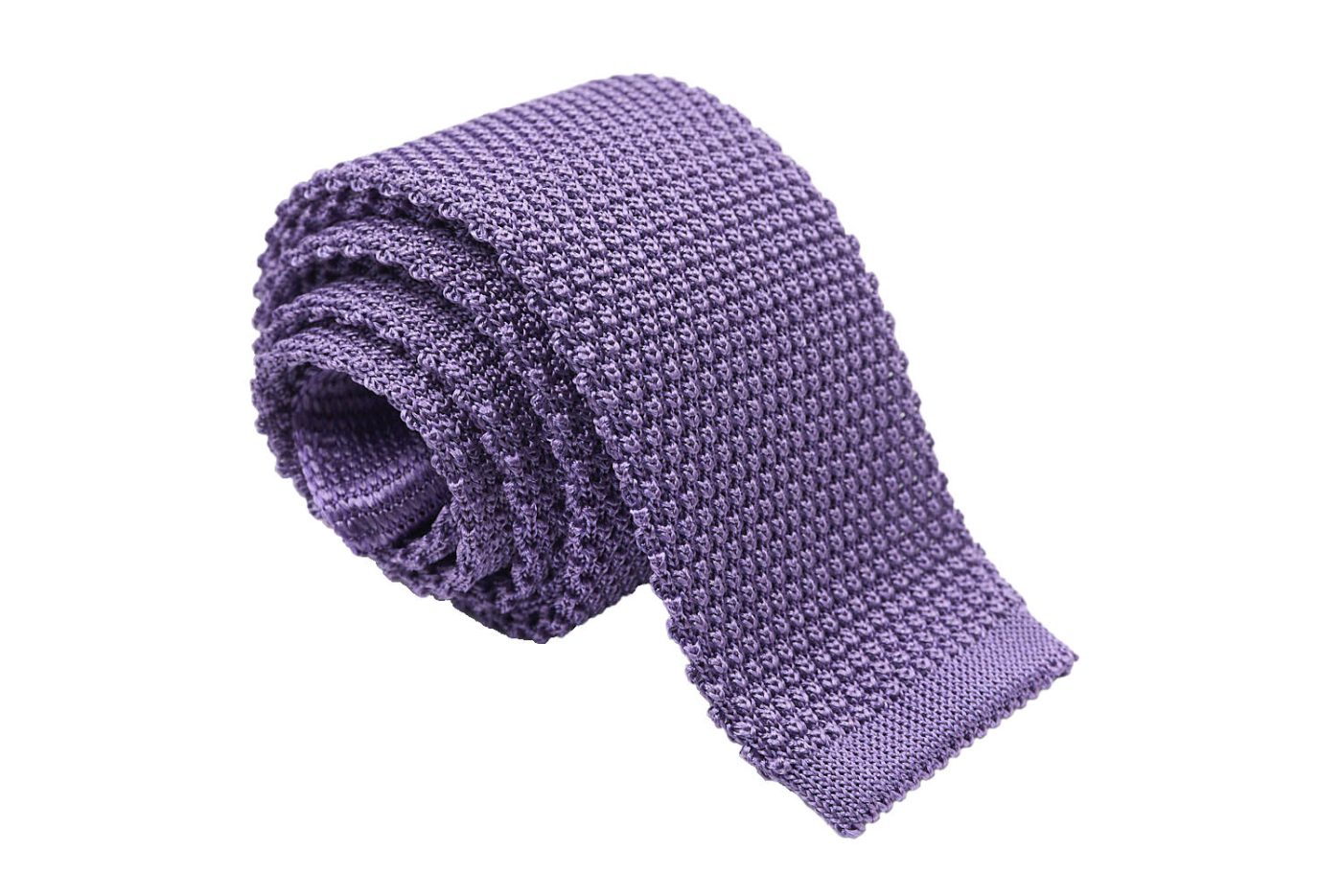 Πλεκτή γραβάτα μωβ λεβάντας