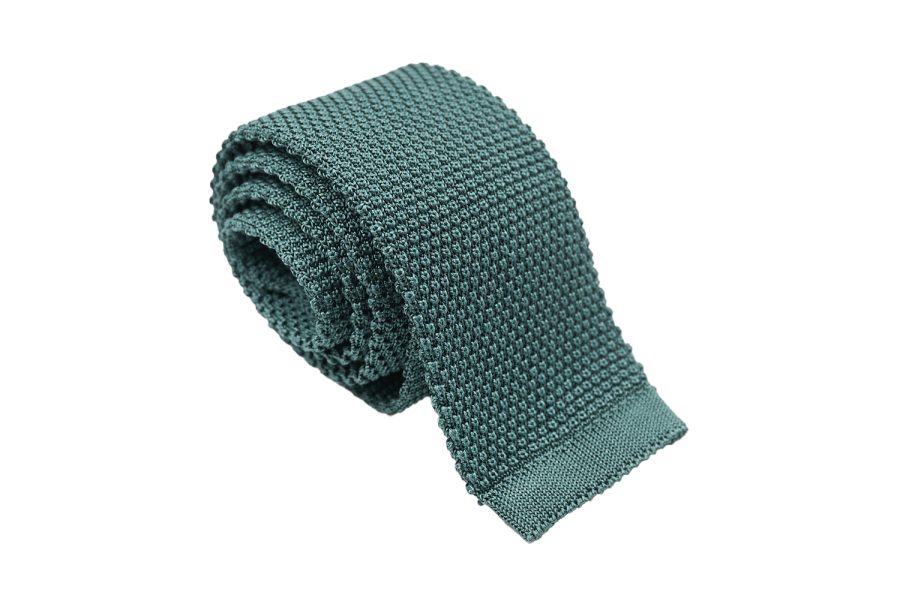 Πλεκτή γραβάτα teal
